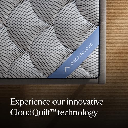 Image of DreamCloud Premier 13 inch King Mattress - Luxury Hybrid Gel Memory Foam - 365 Night Trial - Back Pain Relief - Fiberglass Free - Forever Warranty - Mattress in a Box