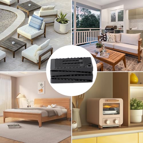 Möbel-Nivellierer, flexible Gummi-Tisch-Nivellierscheiben für Heimwerker, Ebenenkeile, Schrank- und Stuhlscheiben, Tischbein-Nivellierer, wasserdicht, rutschfest, 40 Stück