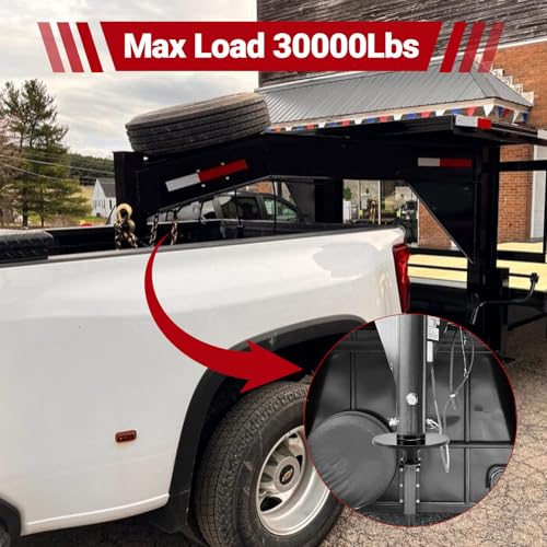 JERBOR 5th Wheel to Gooseneck Adapter Fit for Semi-Tractor with 4" Round Tube, 30000 LBS Load Capacity Gooseneck Coupler, Heavy Duty Stainless Steel Universal Truck Fit by Jerbor - Image 5