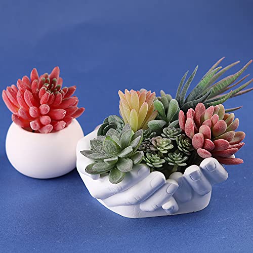 Hand Shaped Flower Pot Cement Silicone Mold, Concrete Clay Succulent Planter Mold Dish Resin Mold Jewelry Storage Mould Epoxy Casting Mold #TOP5