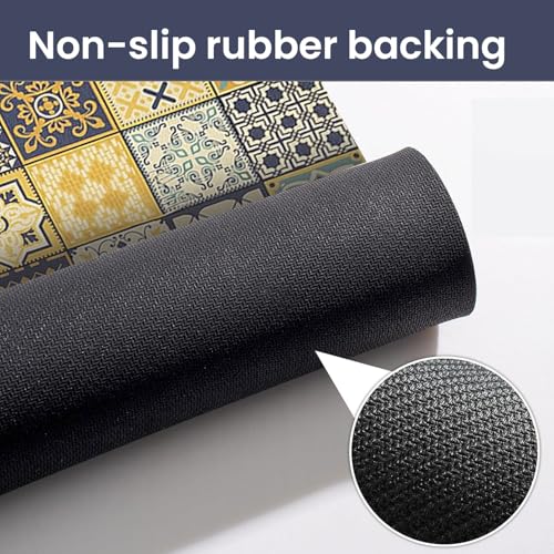 Image of MAXOSHINE PVC Bathroom Mats Anti Slip | Water Absorbent Bath Floor Mat | Quick Dry Anti Skid Bathroom Mats for Home | Door Mat for Wet Area 40x60 CM