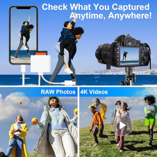 Image of SD Card Reader, Dual Slot Memory Card Reader with Type C and USB Ports, High-Speed Data Transfer for iPhone, iPad, Laptop, Camera, Photographers, Professionals, Students, Travelers