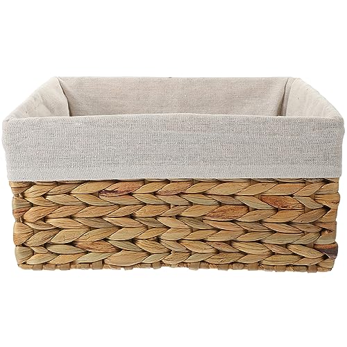 Alipis Cesta De Almacenamiento Tapa De La Cesta Papelera Cesta De Mimbre Cubo Contenedor De Juguetes Almacenamiento De Cesta De Ratán Tapas Cesta Elegante Con Tapa Unidad Cestas Hierba