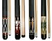 Lot of 4 - 58 " 2 Piece Hardwood Canadian Maple Pool Cue Billiard Table Stick 18 - 21 Oz With Steel Joint (set8)