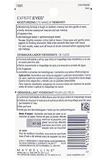 Maybelline New York Expert Eyes Moisturizing Eye Makeup Remover, For Waterproof Eye Makeup, 2.3 fl. oz.