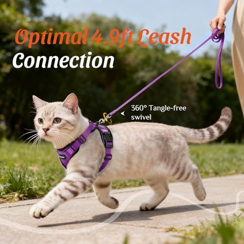 Dooradar Cat Harness and Leash Set, Adjustable and Escape Proof, S by Dooradar - Image 6
