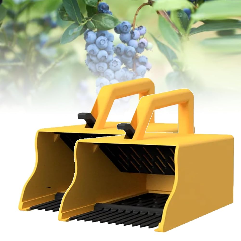 Htuteyy Berry Picker With Comb Easier Berry Picking And Harvesting Tool Blueberry Rake Blueberry Comb Ergonomic Handle For Berry, Blueberry, Lingonberry, Chickpea