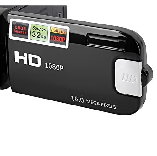 Akozon Handheld Video Camcorder, 1080P 16MP Dv Camera 2.7in TFT