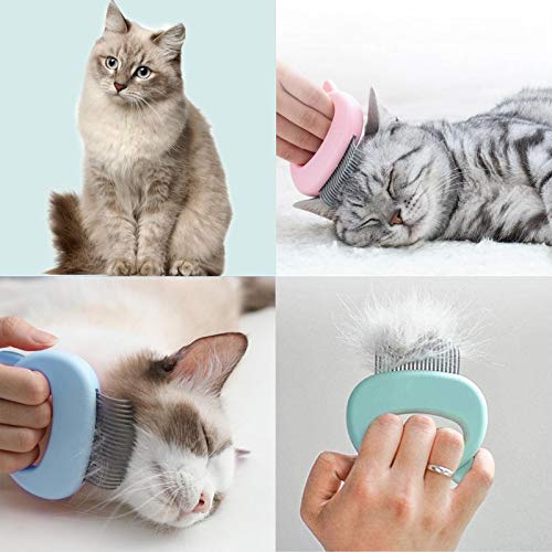 Cat Combs 3 Pieces Pet Massage Grooming Combs Dogs Cleaning Brushes Hair Removal for Shedding Matted Fur Short and Long… - Image 6