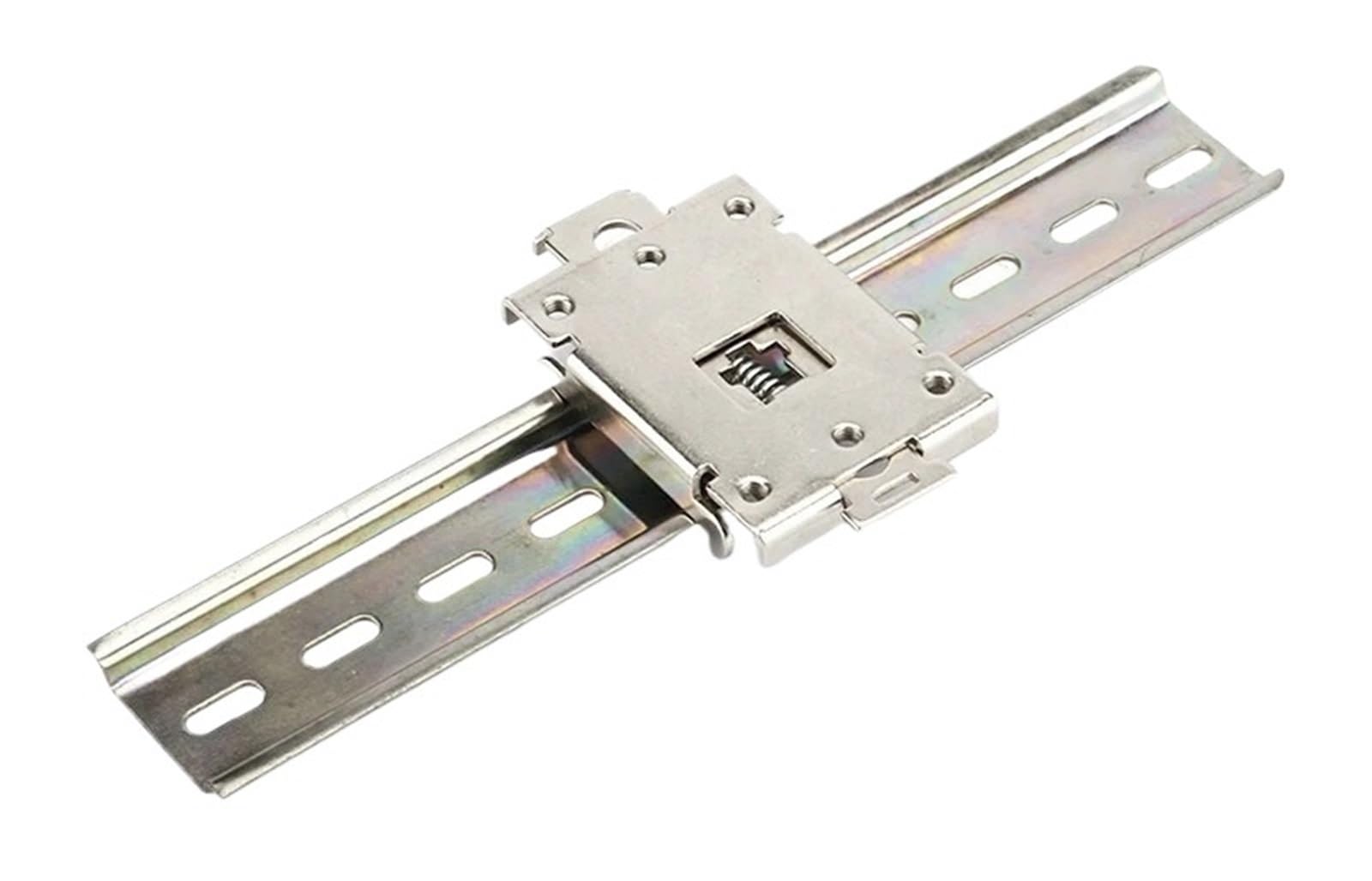 Relais SSR monophasé rail DIN 35mm pince fixe support C45 boucle