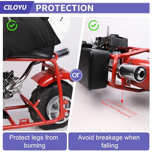 Image of Central Long Mini Bike Exhaust Header Pipe with Muffler Kit Replacement for GMB100 Coleman CT100U Predator 79cc 3HP 98cc Mini Bike 154F 3.0HP Engine GPS Rascal 98 Lite Minibike Parts