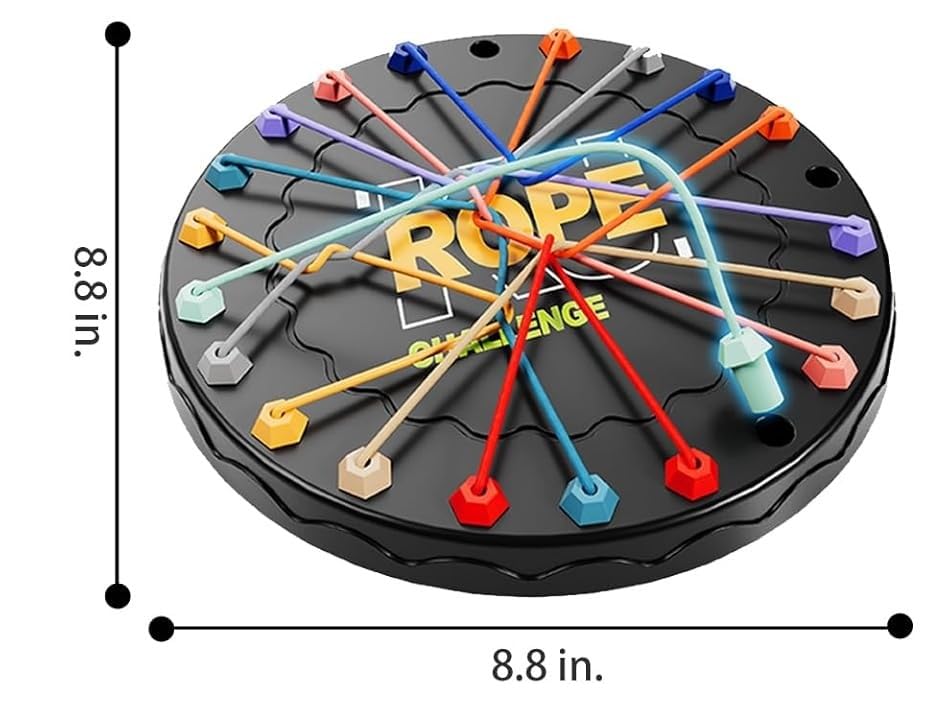 JBM ENTERPRISE Rope Logic Puzzle Game – Brain Teaser Toy for Kids & Adults | Untangling Strategy Board Game for Travel, Family & Party Fun | Multi-Level Focus & Motor Skill Development Challenge - Image 3 thumbnail