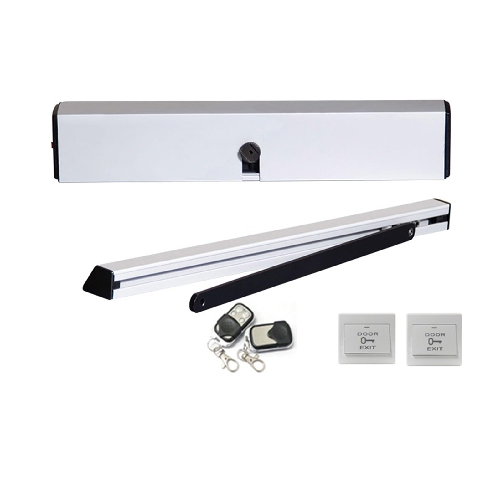 Automatic Gate Opener, Automatic Door Operators Swing Sliding Garage Gate Opener Electric Closer with Sensor Y Release Button Optional(Kit7)