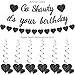 Go Shawty Its Your Birthday Decorations-Black Happy Birthday Banner Hip Hop Theme Happy Birthday Decorations Hanging Hearts Decorations with Swirls Birthday Decorations for Women Men Adult