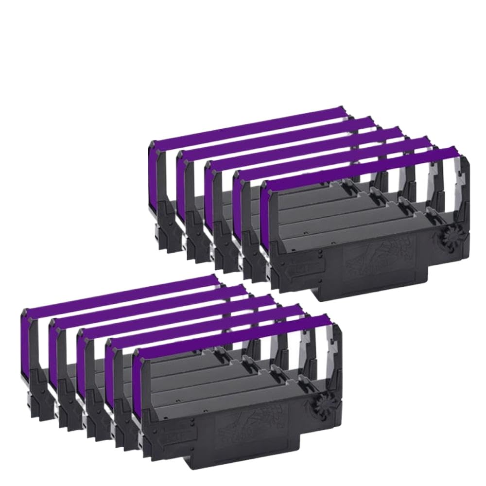 Cinta de tinta compatible con ERC38 TM220 TM300 morada para impresora matricial 2