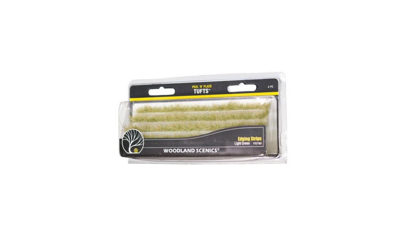 Woodland Scenics Light Green Edging Strips Tufts - Fs780