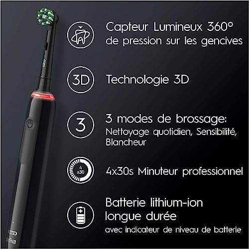 Oral-B Pro 3 3000, Night Black - Image 4