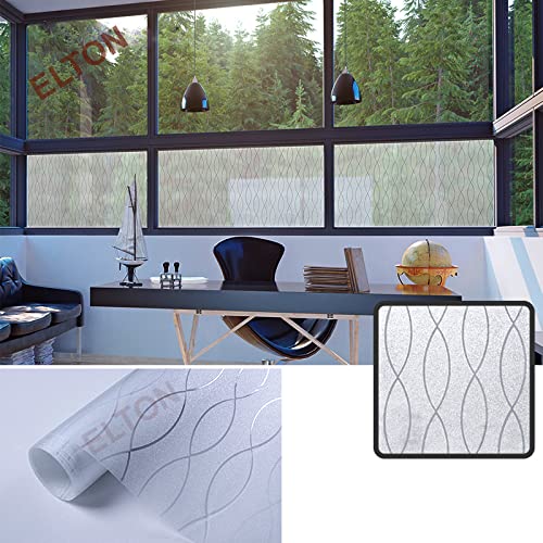 Image of ELTON Vinyl Door, Window Sticker 16x60 Inch(waves)