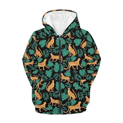 Zip Up Hoodies for Boys Girls Warm Long Sleeve Hooded Sweatshirts Kids Lightweight Soft Zipper Jackets with Pockets