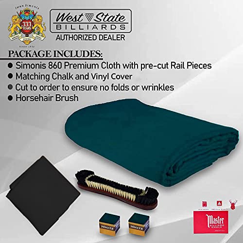 Simonis 860 Pool Table Cloth Replacement Kit for 8 FT Tables Includes