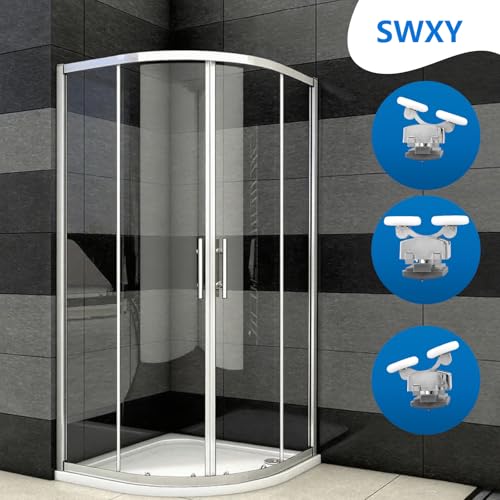 Image of 23mm Shower Door Roller 6Pcs Shower Door Rollers Replacement with Anti Collision Block and Screws for 4-6mm Glass Door