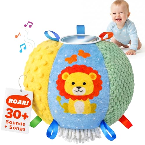 Image of Move2Play, Interactive Baby Ball with 30+ Sounds & Songs | Toys for 1 Year Old Boys & Girls | Baby Toys 6-12+ Months | Musical Crawling Ball for Toddlers 1-3 | 1st Birthday Gift | Sensory