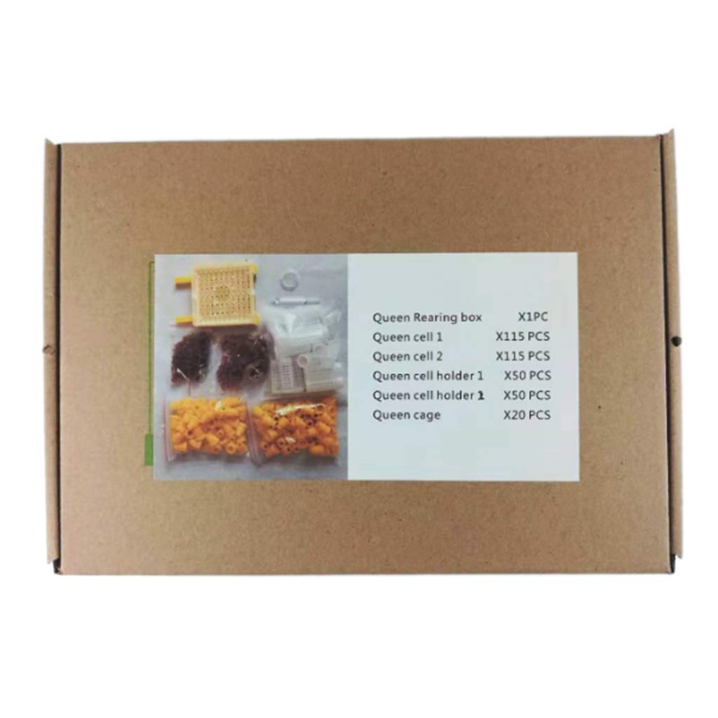 Kit complet d'élevage de la reine Jenter Queen pour l'élevage des abeilles, pour enlever les abeilles, mangeoires à oiseaux suspendues pour l'extérieur pour l'extérieur Mangeoire à oiseaux et poteaux