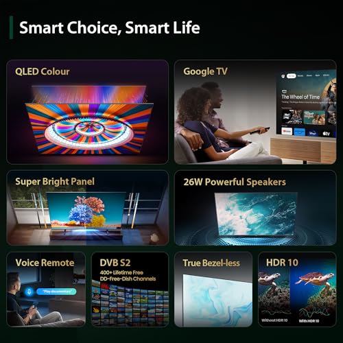 Image of Toshiba 108 cm (43 inches) E36RP Series Full HD Smart QLED Google TV 43E36RP