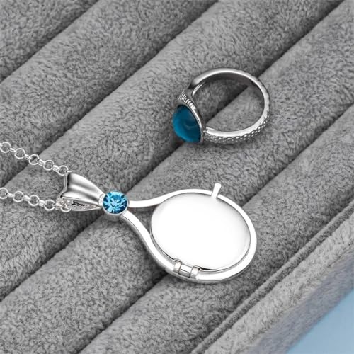 Classic Tv Drama Mako Mermaid Ring Retro Luxurious Inlay Crystal Jewelry For Island Of Secrets Film Fans Accessories Present, As Pic, TAMPHAMRVS-T03-US-TP15673