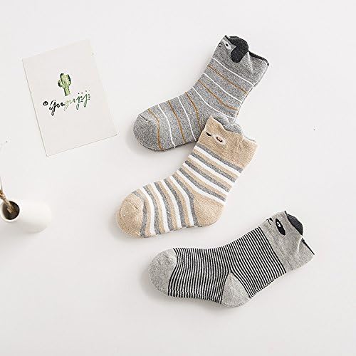 Miniatura 8 de 3 pares de calcetines gruesos de algodón para bebés, niños y niñas, calcetines calentitos hasta la pantorrilla