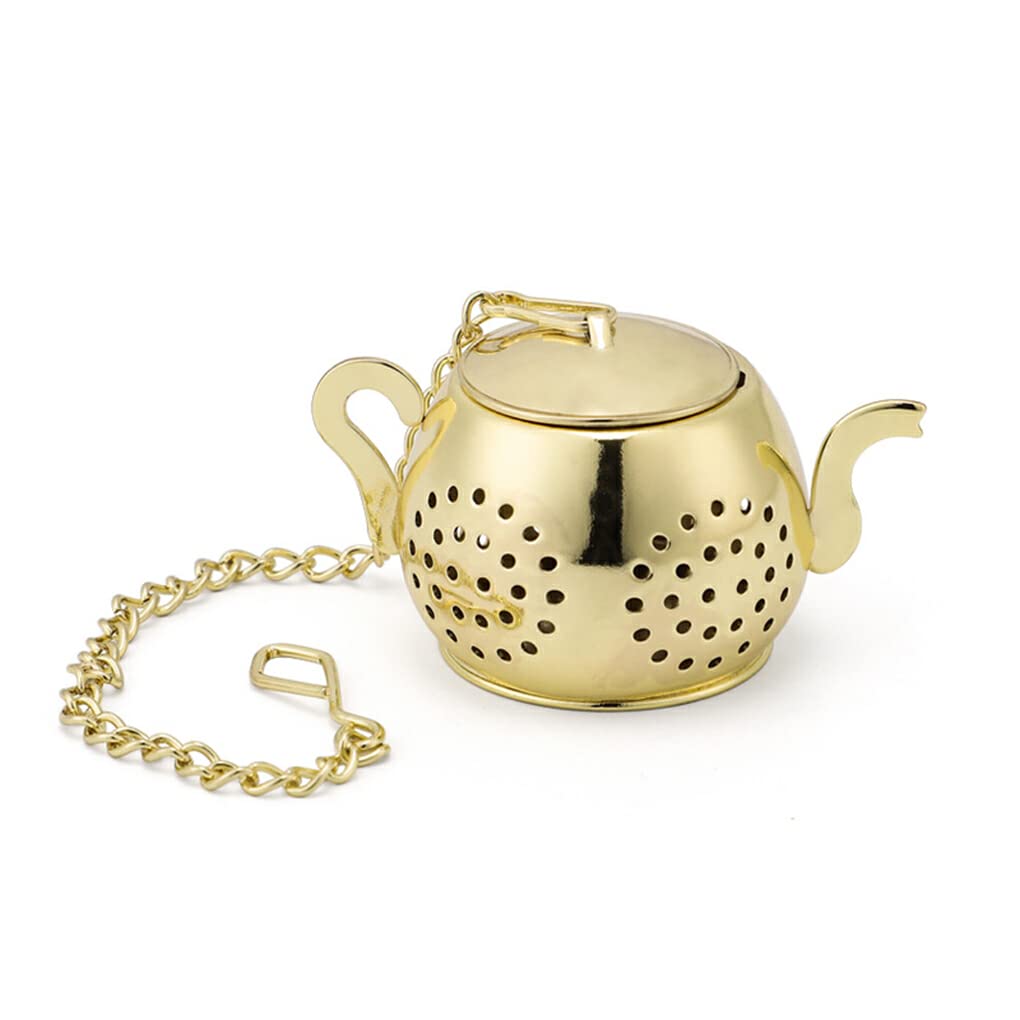 Tetera De Vidrio Con Colador De Acero Inoxidable - Filtrado Con Un Clic, 800 Ml, Ideal Para Preparar Té Y Regalar