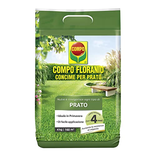 COMPO FLORANID, Concime per Prato, Concime Granulare, Per un Manto Erboso Sano e Rigoglioso,...