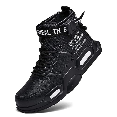 Image of Mens Fashion Sneakers High Top Walking Shoes Sport Athletic Casual Shoe Vogue Stylish Men