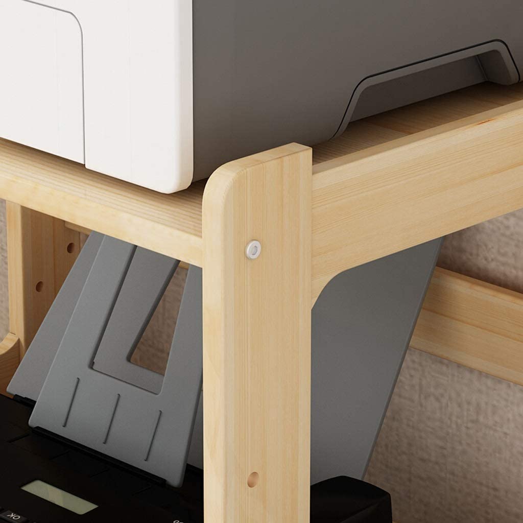Soporte para Impresora Estante de Madera para Impresora con diseño Ajustable Estante de Almacenamiento Multifuncional de Gran Capacidad para el hogar y la Oficina