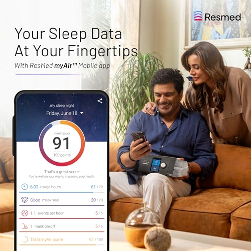 Image of Resmed AirSense 10 AutoSet Elite Tripack 4G CPAP Machine with HumidAir Heated Humidifier, AutoRamp, EPR, Pulse Oximetry Monitoring, CSA, RERA, CSR Identifying Algorithm Option, 2 Years Warranty, White