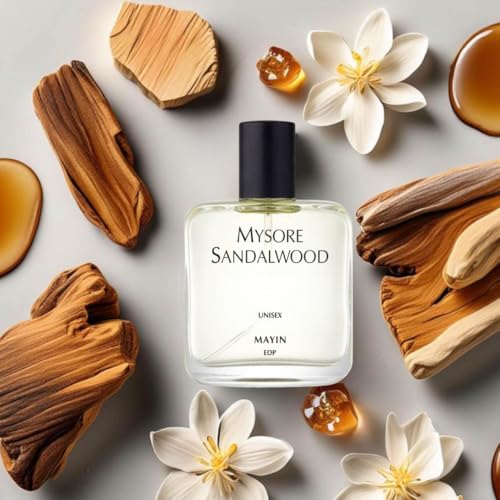 Image of Mayin Mysore Sandalwood Perfume For Men And Women, Luxury Perfume With Long Lasting Fragrance, Eau De Parfum, Ideal for Everyday Use,50ml