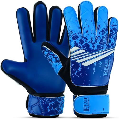 EFAH SPORTS Soccer Goalkeeper Gloves for Kids Boys Children Youth Football Goalie Gloves with Super...