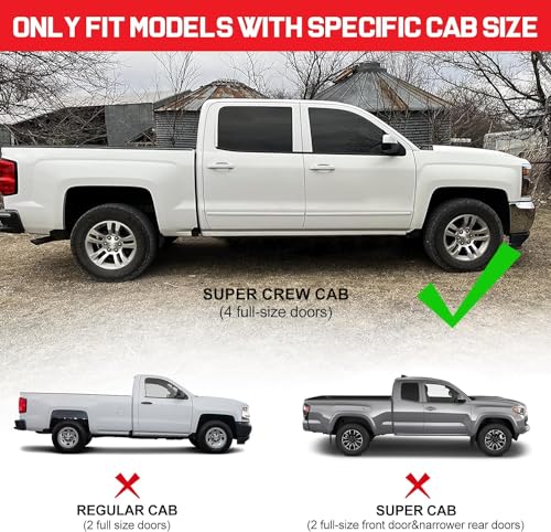 Estribos para Ford F150 SuperCrew Cab 2009-2014 2 piezas miniatura 3