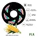 XVICO 3D Printer Filament PLA Filament PETG 1.75mm Filament Dimensional Accuracy +/- 0.02mm 1kg Spool 1.75 mm Pack of 1 (PLA(Polylactic Acid), 01pla Rainbow)