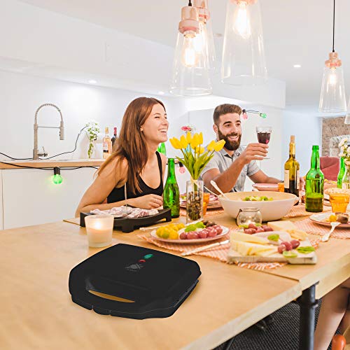 EYOBE Waffeleisen Elektrische Backform Hot Dog Hersteller Schwarz – Bild 4