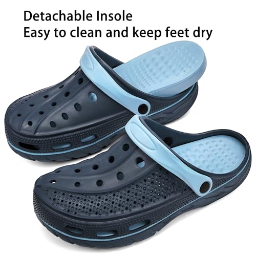 Image of INMINPIN Mens Womens Garden Clogs Shoes Beach Slippers Pool Water Sandals with Comfortable Arch Support Insole