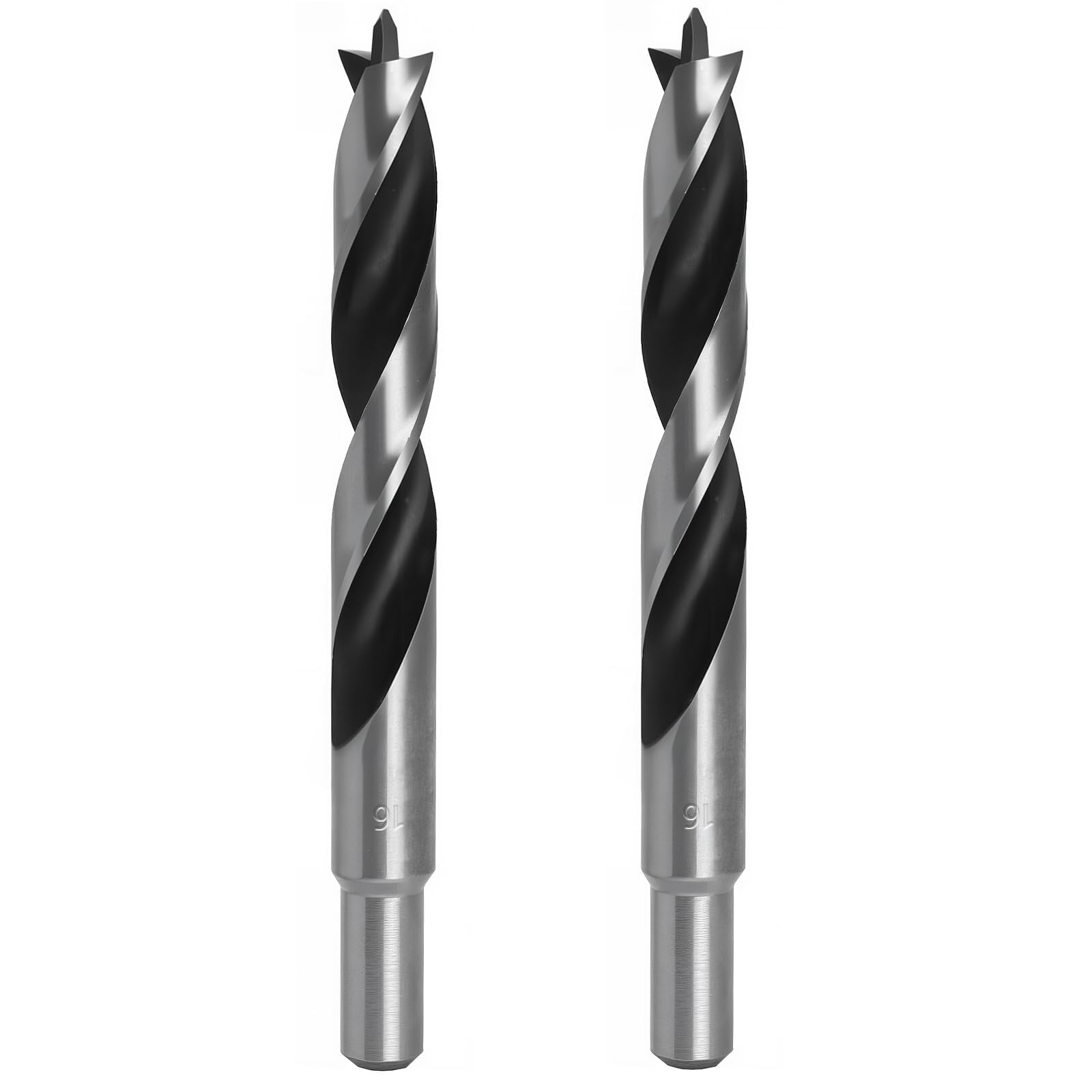 Brad Point Wood Drill Bits for Woodworking, 20mm (25/32") Brad Point Drill, Carbon Steel Metric Brad Point Drill Bits with Double Flutes Design for Soft & Hard Woods MDF Acrylic, 2 Pcs