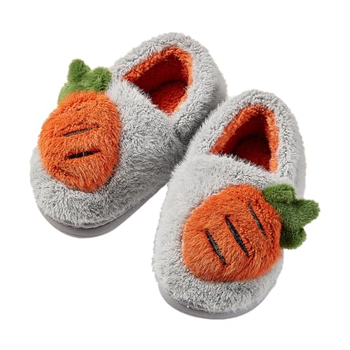 Bedroom Slippers for Kids Cotton Fuzzy Slippers Girls Boys Fruit Slippers Memory Foam House Slippers Toddler Shoes