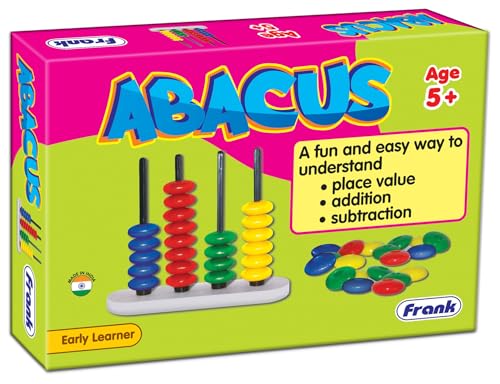 Image of Frank Abacus Number Counting Tool for Kids Above 5 Years - Fun and Challenging Educational Toys | Brain Booster Learning Games for Enhancing Math Skills & Number Recognition | Gifts for Girls & Boys