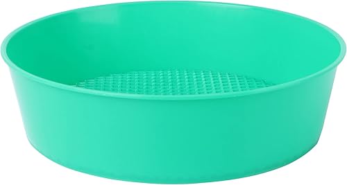 YARDWE Herramienta de sembradora de herramientas de jardinería de bonsái de malla de tamiz de arena de malla de acertijo de jardín de plástico