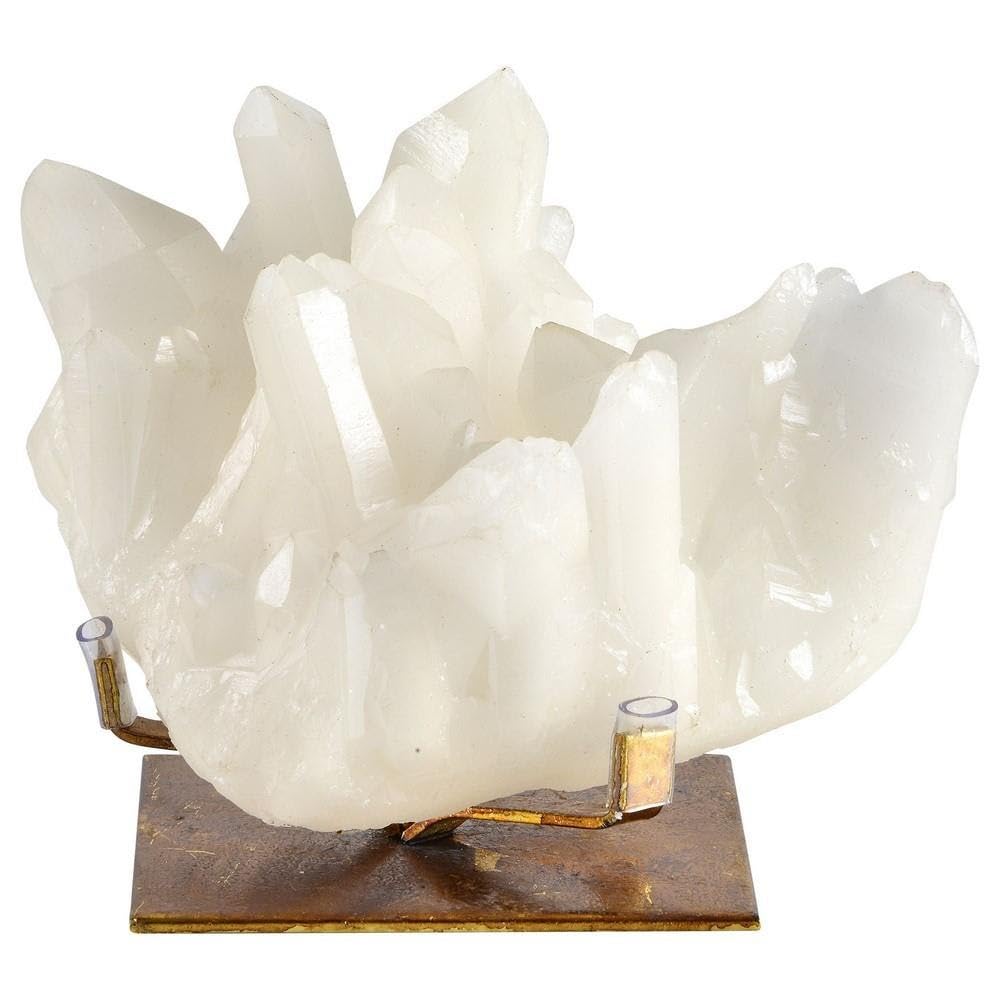 Renwil Modern Glamour Broomfield Small Geode Sculpture in White