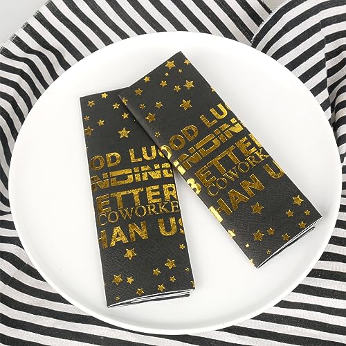 Pandecor Disposable Paper Plates and Napkins Set,Good Luck Finding Better Coworkers Than US Cake Dessert Plates for Going Away Job Change Office Retirement Farewell Party (cake plates+napkins) - Image 7