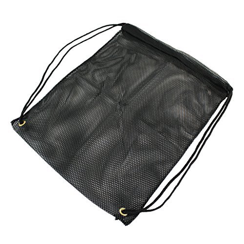 SGT KNOTS Mesh Backpack Bag Polyester Mesh Bag - 550 Paracord Drawstrings - Multi-Purpose Stuff Sack - for Laundry, Gym Clothes, School Books, Camping Gear and More (15