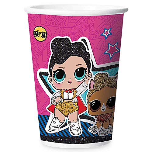 Copo Papel 180 Ml Lol Surprise 12 Un.