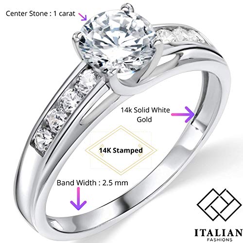 14k or 10k Yellow OR White Gold Solid Wedding Engagement Ring- Rings for Women Gold-Thick Gold Ring - 10K or 14K Solid Yellow or White Gold proposal female2
